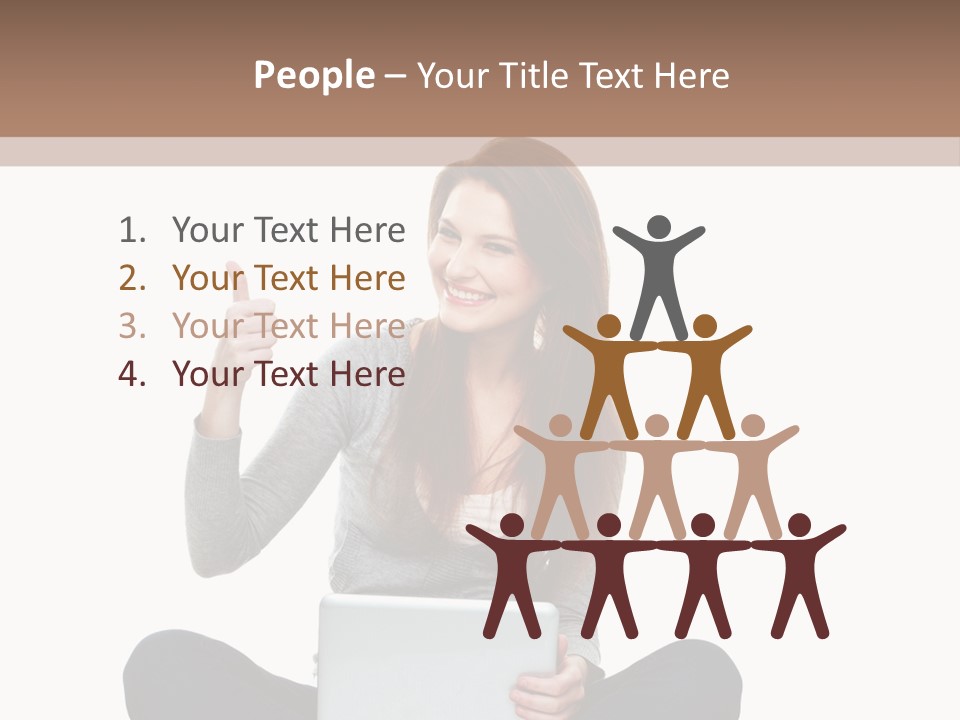 Laptop Browsing Thumbs PowerPoint Template
