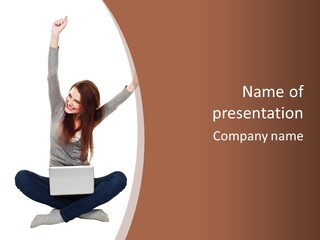 Celebration Cheerful Person PowerPoint Template