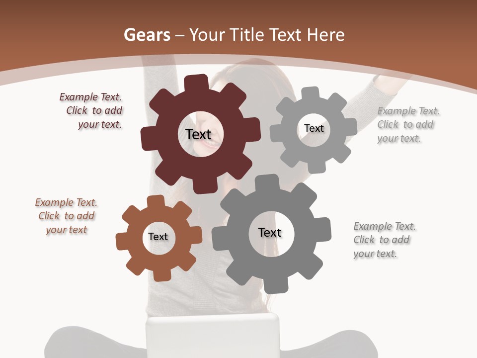 Celebration Cheerful Person PowerPoint Template