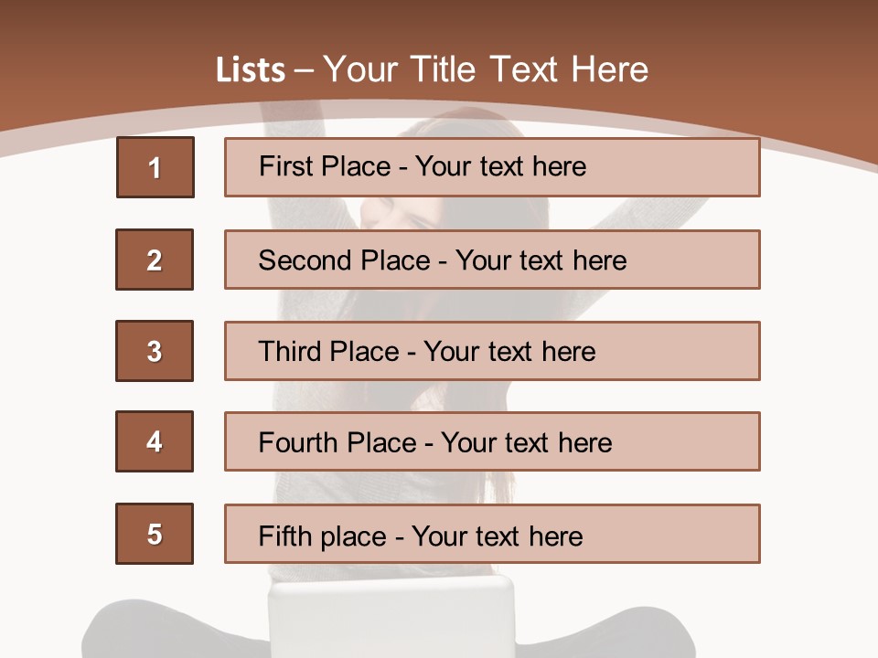 Celebration Cheerful Person PowerPoint Template