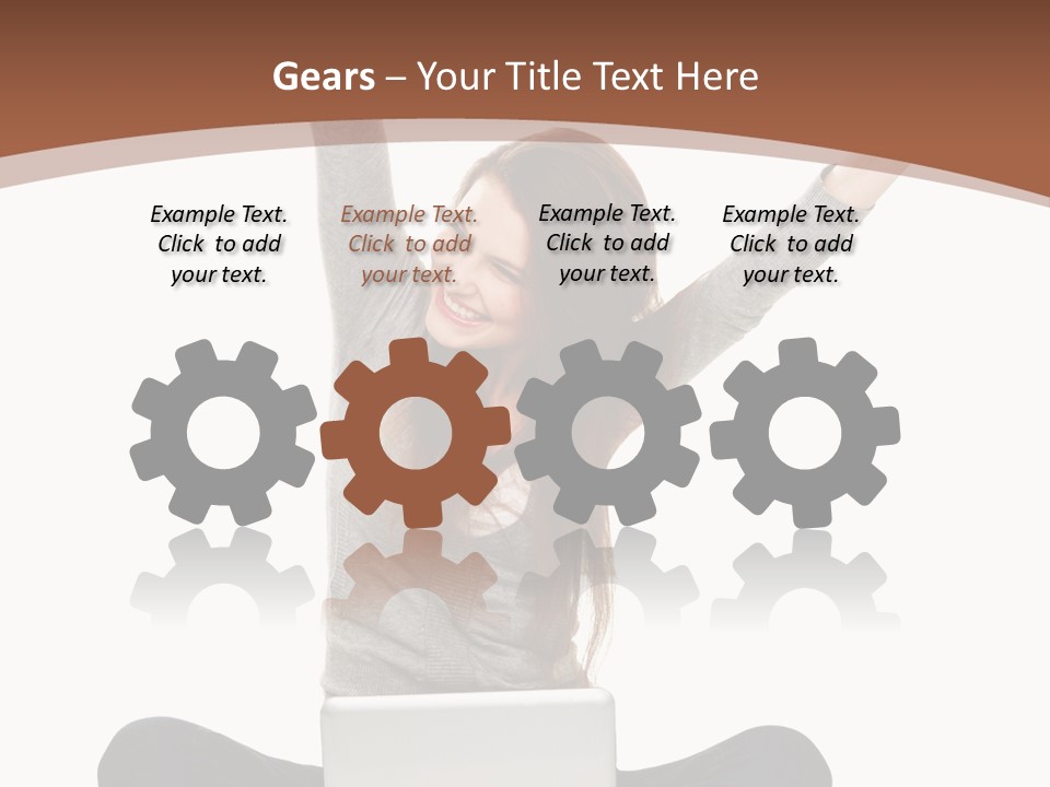 Celebration Cheerful Person PowerPoint Template