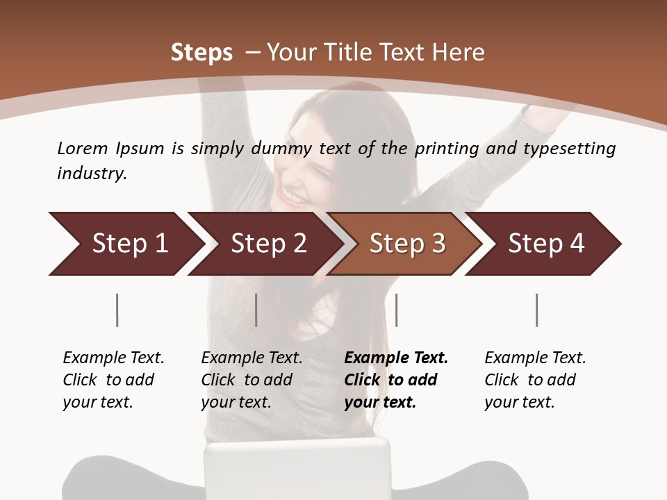 Celebration Cheerful Person PowerPoint Template