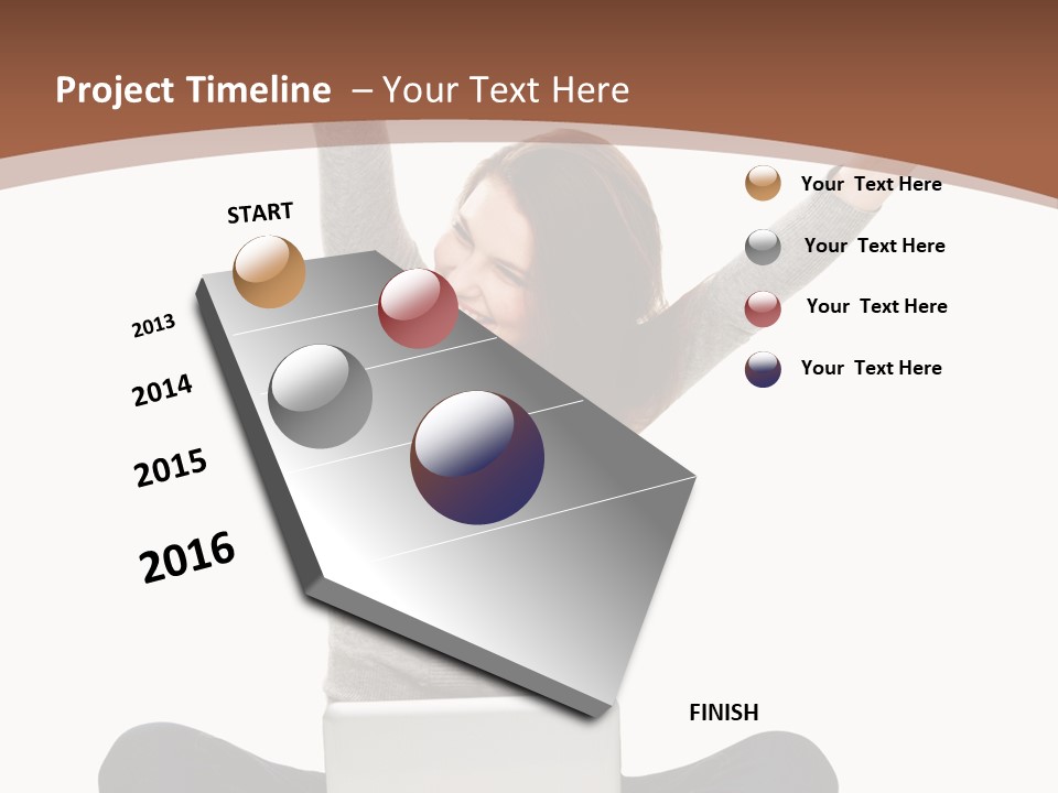 Celebration Cheerful Person PowerPoint Template