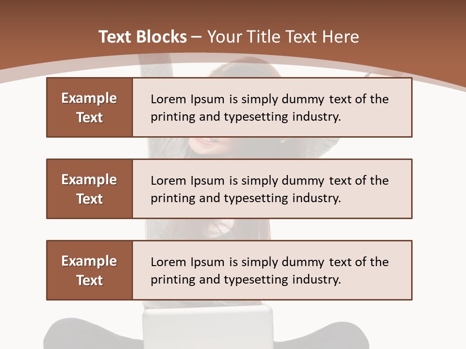 Celebration Cheerful Person PowerPoint Template