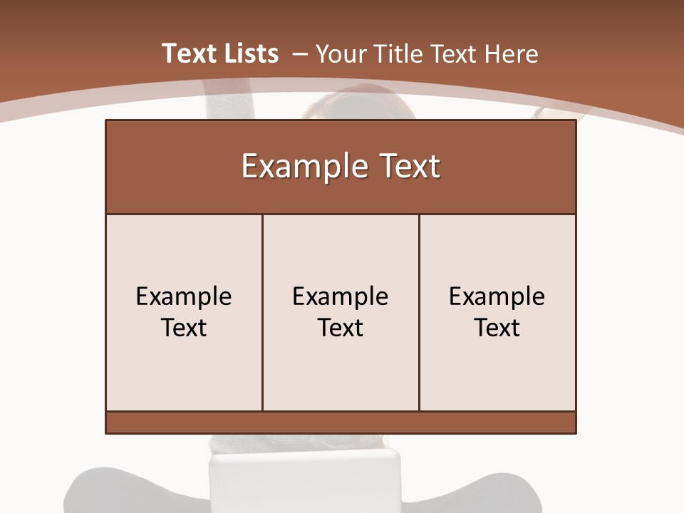 Celebration Cheerful Person PowerPoint Template