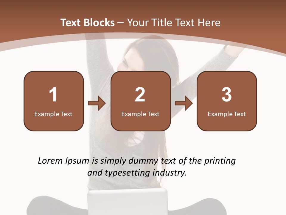 Celebration Cheerful Person PowerPoint Template