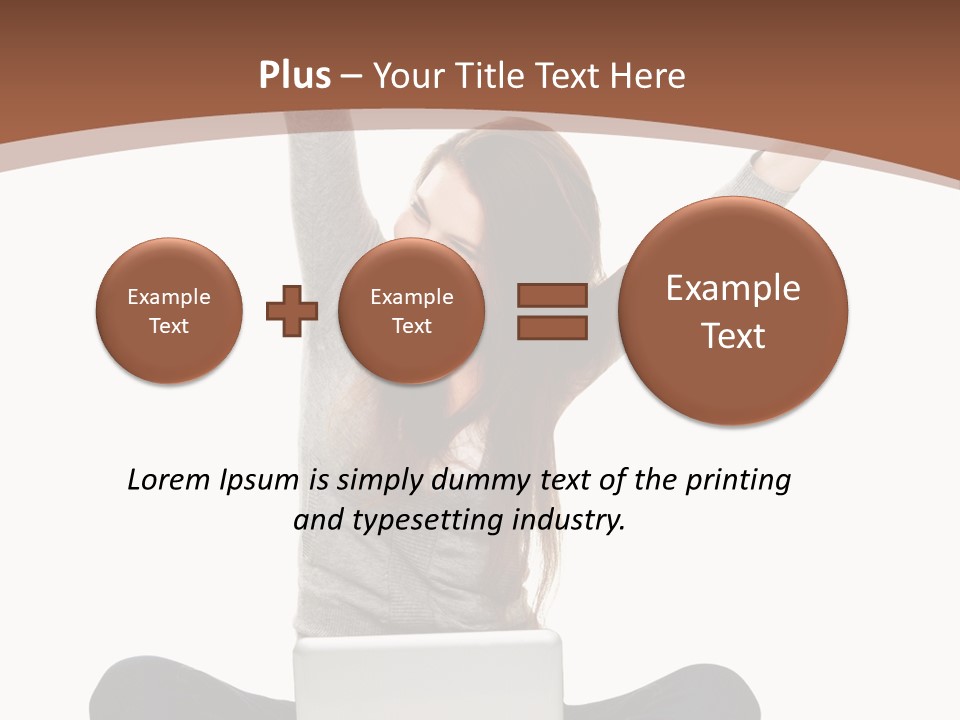 Celebration Cheerful Person PowerPoint Template