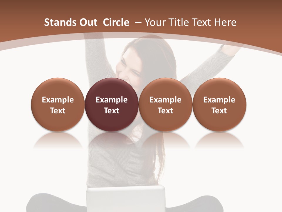 Celebration Cheerful Person PowerPoint Template