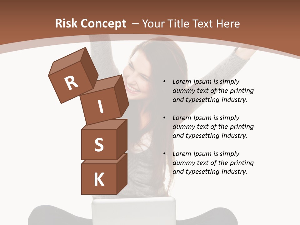 Celebration Cheerful Person PowerPoint Template