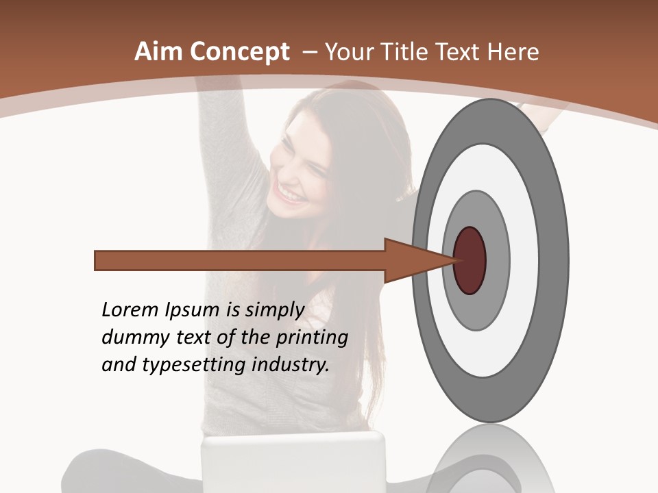 Celebration Cheerful Person PowerPoint Template