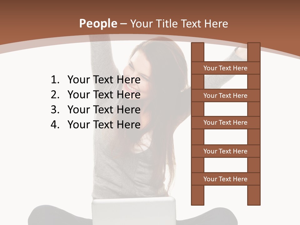 Celebration Cheerful Person PowerPoint Template