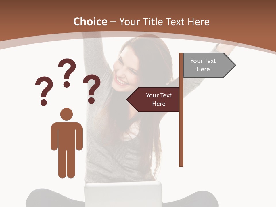 Celebration Cheerful Person PowerPoint Template