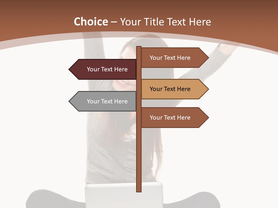 Celebration Cheerful Person PowerPoint Template