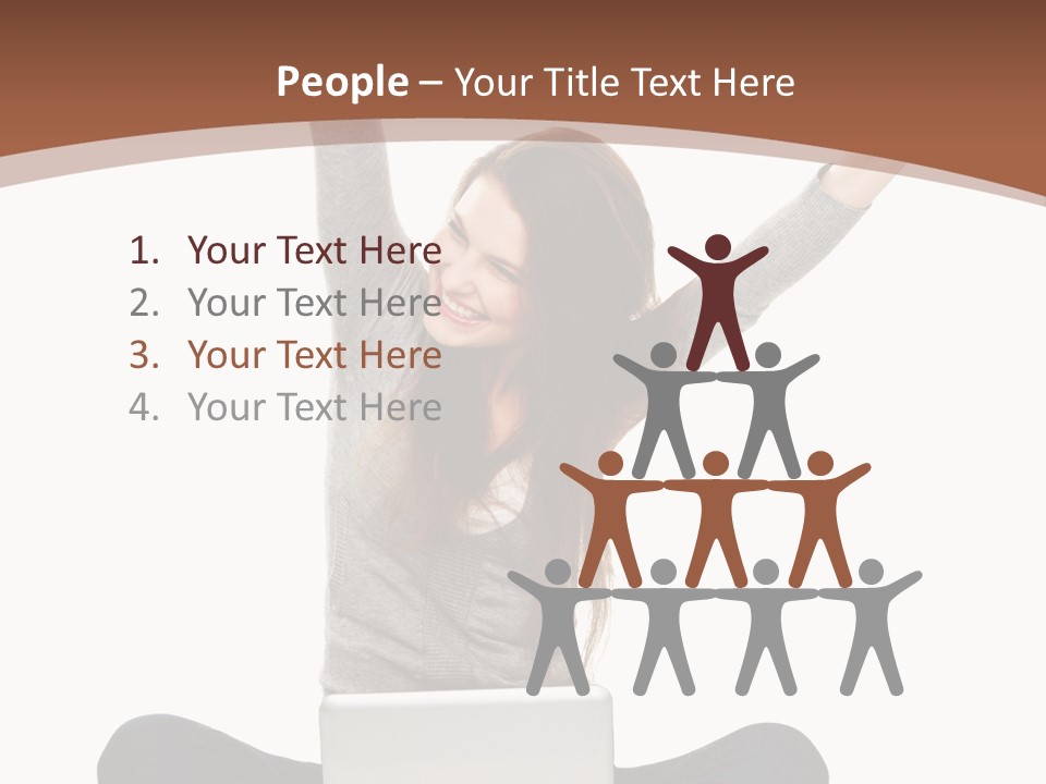 Celebration Cheerful Person PowerPoint Template
