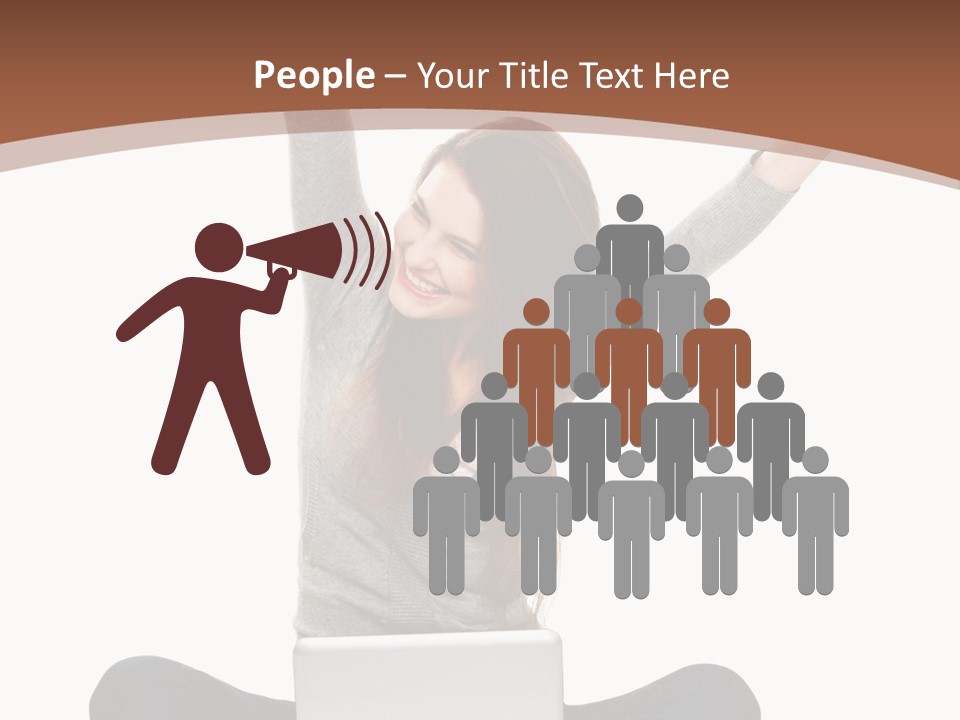 Celebration Cheerful Person PowerPoint Template