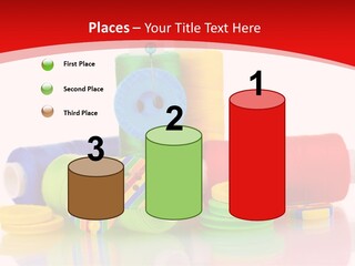 Roll Embroidery Object PowerPoint Template