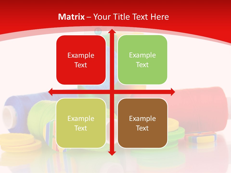 Roll Embroidery Object PowerPoint Template