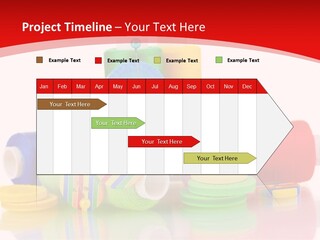 Roll Embroidery Object PowerPoint Template