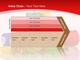 Roll Embroidery Object PowerPoint Template