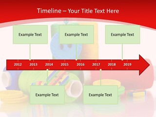 Roll Embroidery Object PowerPoint Template