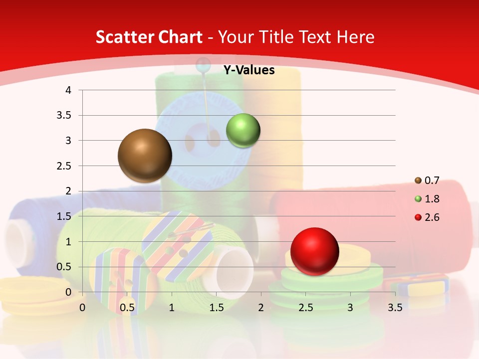 Roll Embroidery Object PowerPoint Template