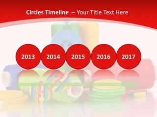 Roll Embroidery Object PowerPoint Template