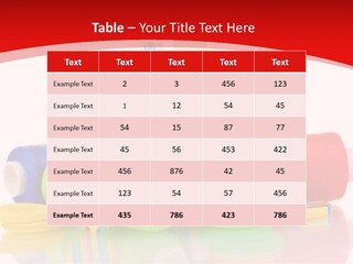 Roll Embroidery Object PowerPoint Template