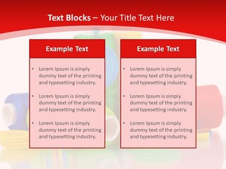 Roll Embroidery Object PowerPoint Template