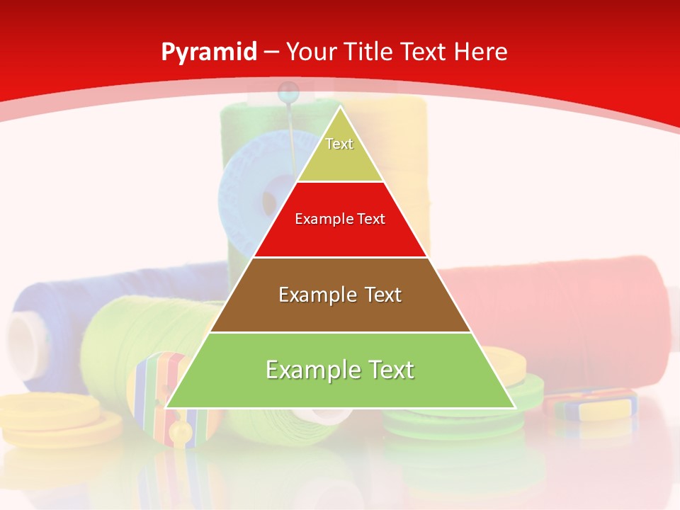 Roll Embroidery Object PowerPoint Template