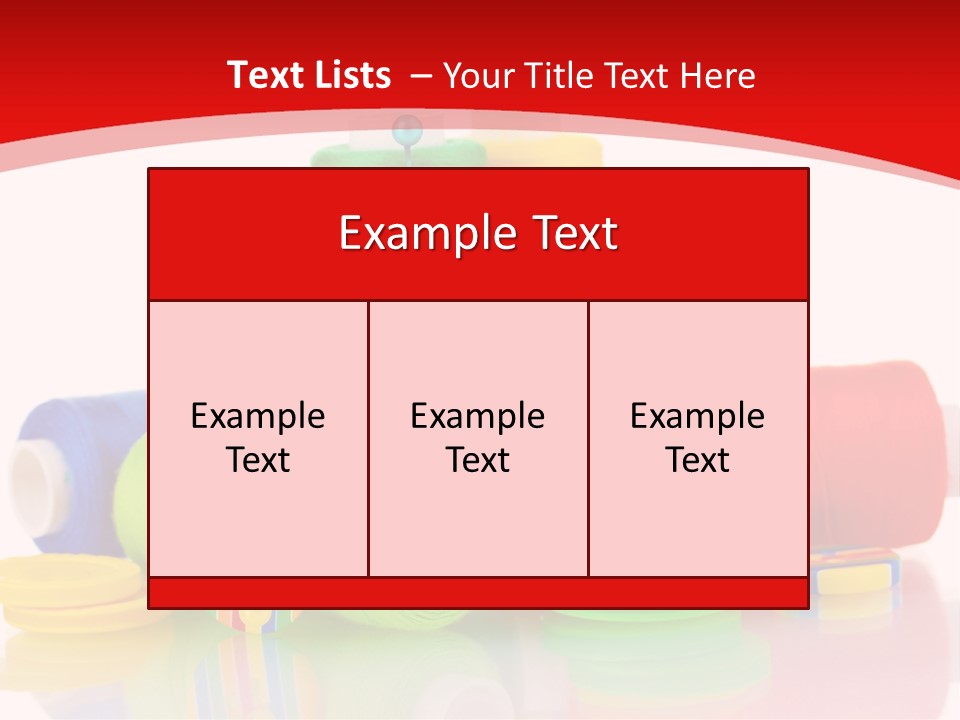 Roll Embroidery Object PowerPoint Template