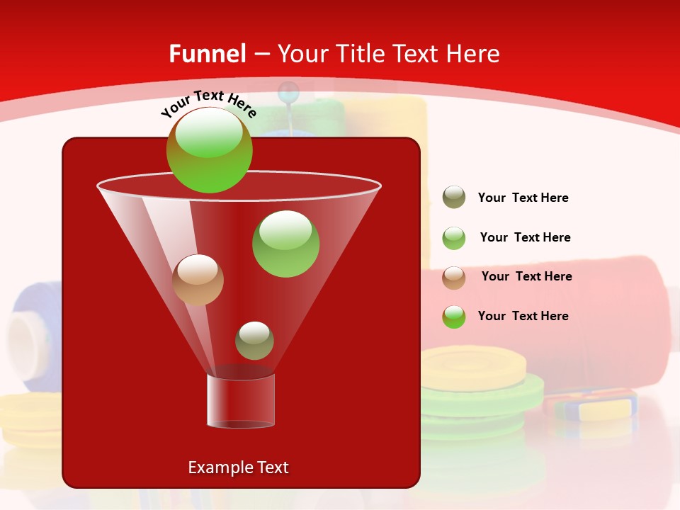 Roll Embroidery Object PowerPoint Template