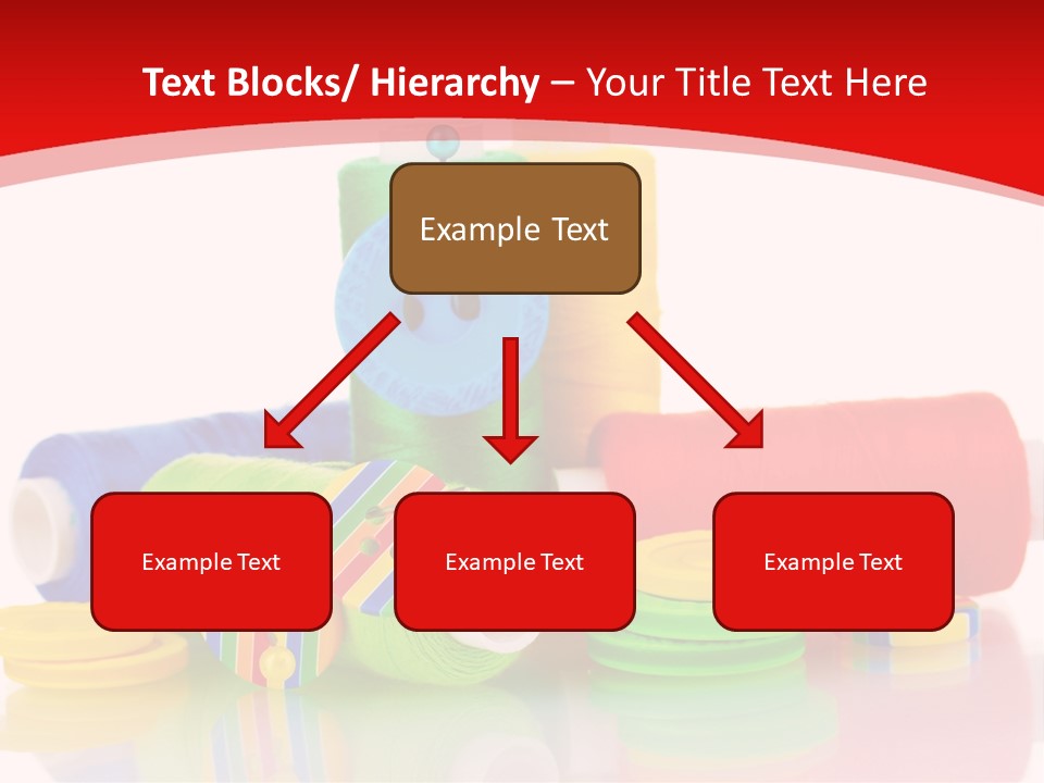 Roll Embroidery Object PowerPoint Template