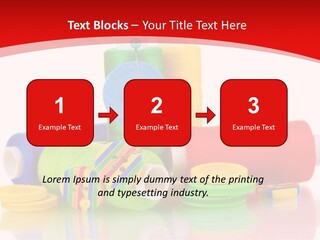 Roll Embroidery Object PowerPoint Template