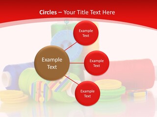 Roll Embroidery Object PowerPoint Template