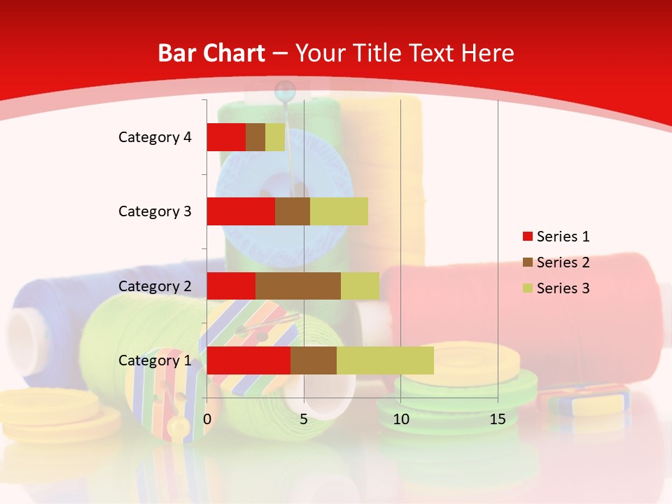 Roll Embroidery Object PowerPoint Template