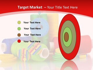 Roll Embroidery Object PowerPoint Template