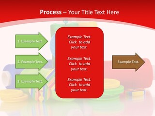 Roll Embroidery Object PowerPoint Template