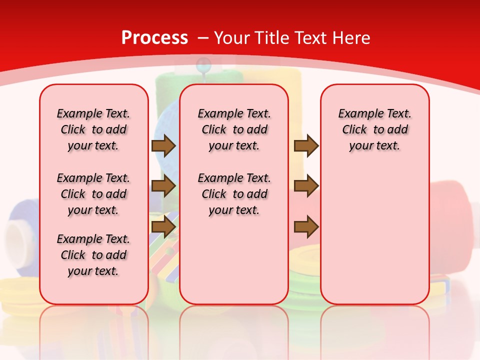 Roll Embroidery Object PowerPoint Template
