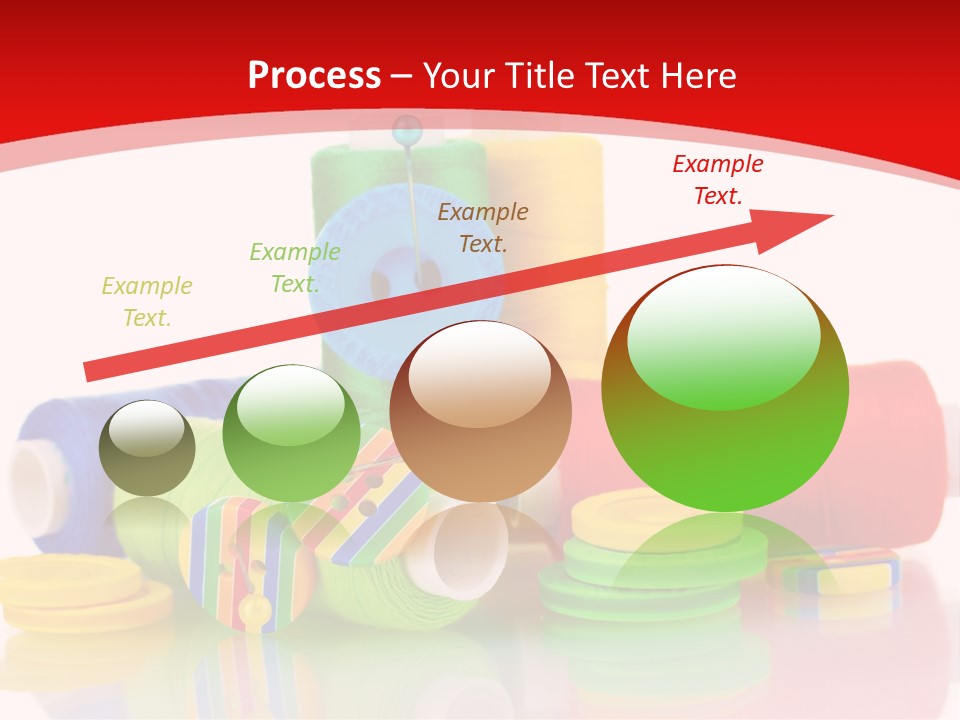 Roll Embroidery Object PowerPoint Template