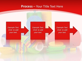 Roll Embroidery Object PowerPoint Template