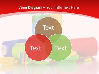 Roll Embroidery Object PowerPoint Template