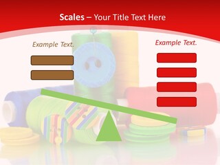 Roll Embroidery Object PowerPoint Template