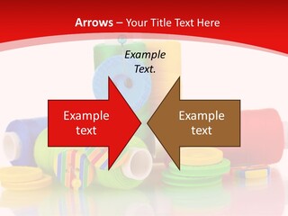 Roll Embroidery Object PowerPoint Template