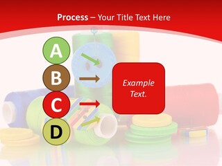 Roll Embroidery Object PowerPoint Template