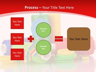 Roll Embroidery Object PowerPoint Template