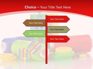 Roll Embroidery Object PowerPoint Template