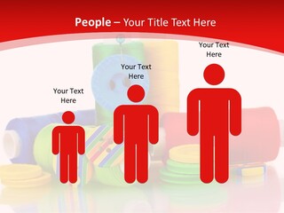 Roll Embroidery Object PowerPoint Template