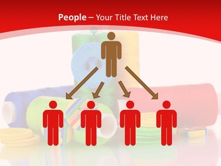 Roll Embroidery Object PowerPoint Template