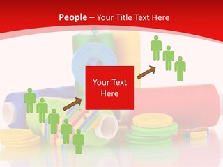 Roll Embroidery Object PowerPoint Template