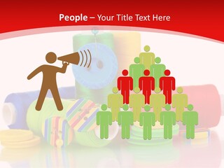 Roll Embroidery Object PowerPoint Template